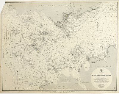 Zuid-Chinese Zee Singapore Hoofdstraat Van Boom I (pulo Angup) naar Battam Bay Onderzocht door Stafcommandant J.W. Reed, R.N. en de officieren van H.M.S. Rifleman door British School