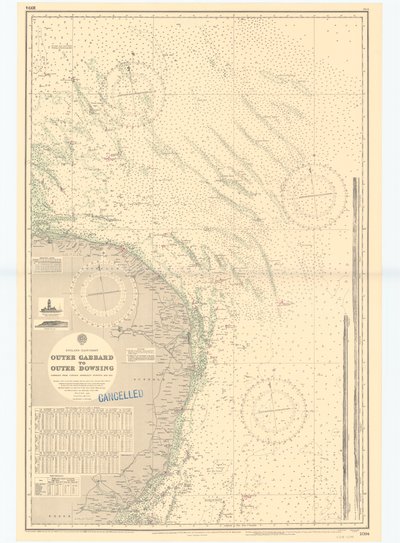 Oostkust van Engeland. Outer Gabbard naar Outer Dowsing door British School