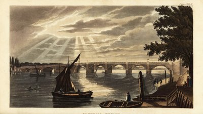 Vauxhall Bridge over de rivier de Theems door British School