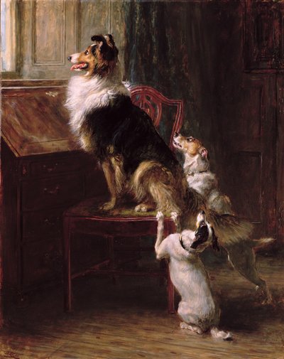 Een gereserveerde stoel door Briton Riviere