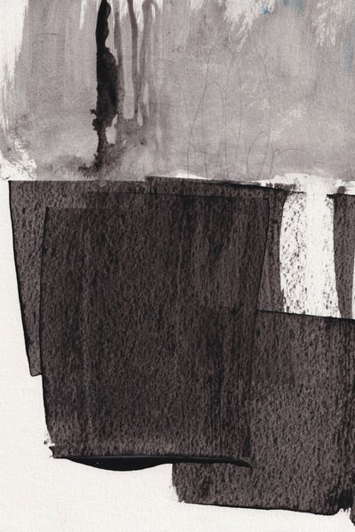 Scherp abstract contrast door Bronwyn Baker