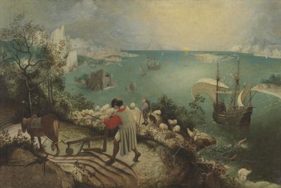 Landschap met de val van Icarus, c. 1560 door Bruegel