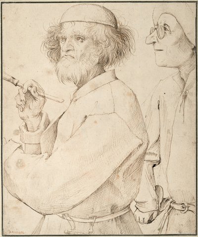 De schilder en de koper door Bruegel