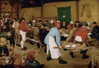 De boerenbruiloft, ca. 1568 door Bruegel