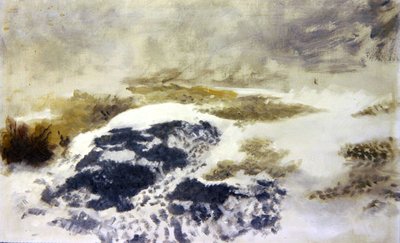 Een besneeuwd landschap - een studie door Bruno Andreas Liljefors