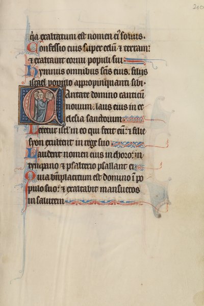 Begin C: Drie geestelijken zingen uit een boek door Bute Master