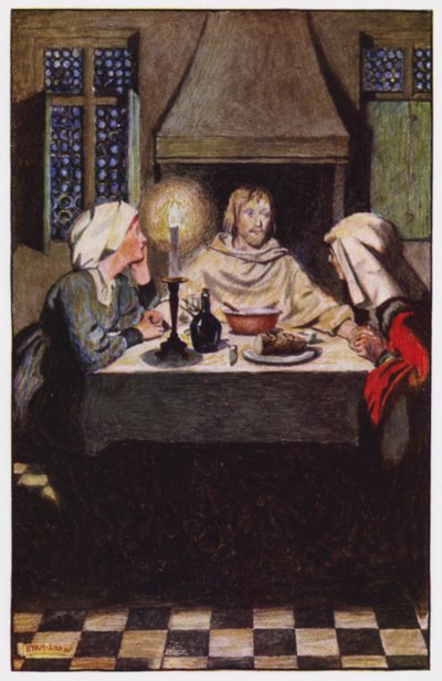 Illustratie voor The Cloister and The Hearth door Charles Reade door Byam (after) Shaw