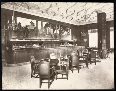 De Old King Cole Bar in het Hotel Knickerbocker, 1906 door Byron Company