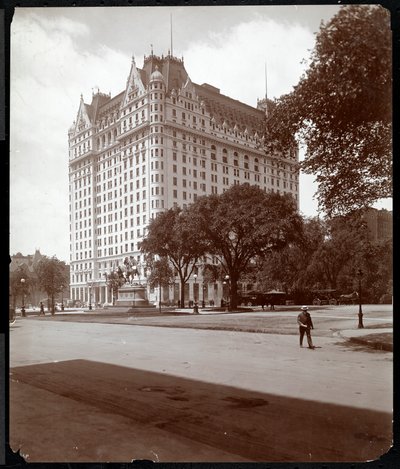 Het Plaza Hotel, 5th Avenue en 59th Street, New York, 1907 door Byron Company