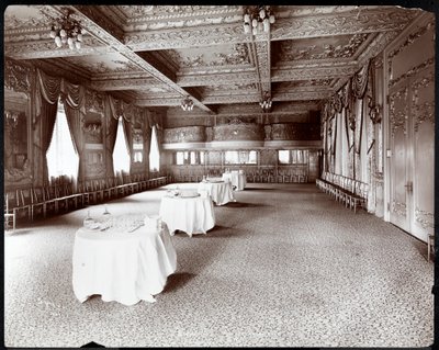 De ontvangstruimte in Hotel Delmonico, 1902 door Byron Company