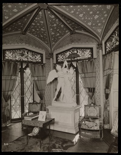 De salon van het Helen Gould landgoed (voormalige Jay Gould residentie) in Tarrytown, New York, 1893-94 door Byron Company