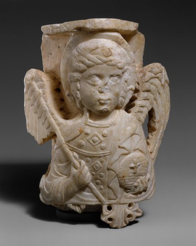 Kapiteel met buste van de aartsengel Michaël door Byzantine
