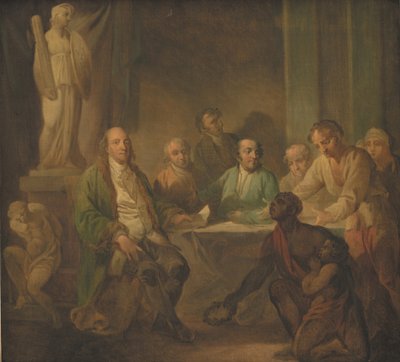 Hulde aan Benjamin Franklin door C.A. Lorentzen