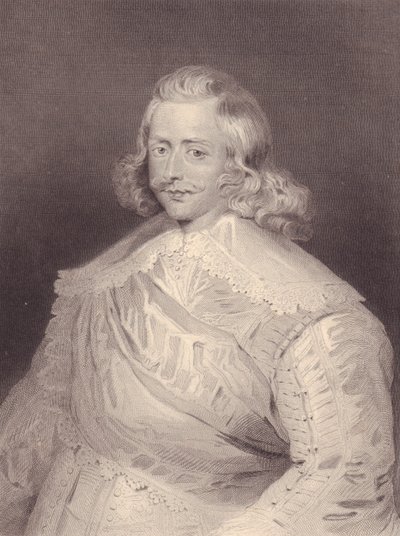 Portret van de Spaanse kardinaal en generaal Ferdinand van Habsburg (1609-1641), gravure door J.B. and Brown J. Rowbotham