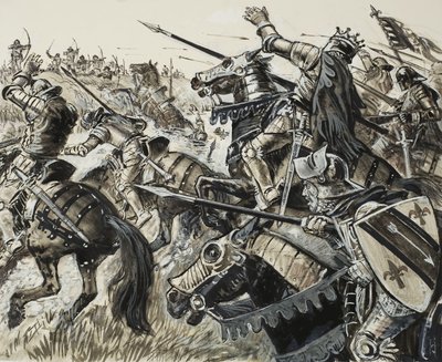 Fransen tegen Vlamingen in 1302 door C.L. Doughty