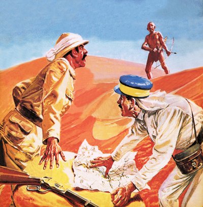 Zoektocht naar een verloren stad -- de zoektocht naar de verloren stad Kalahari door C.L. Doughty