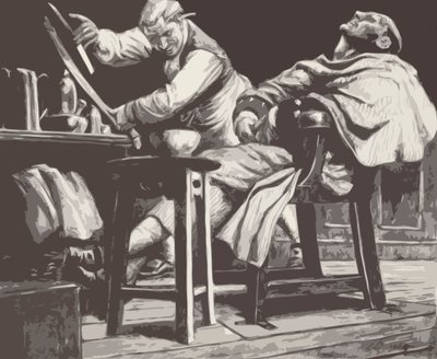 Sweeney Todd (litho) door C.L. Doughty
