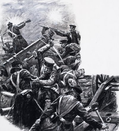 De slag om Inkermann, Charge of the Guards door C.L. Doughty
