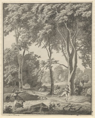 Uit het Bos bij Svendstrup door Christoffer Wilhelm Eckersberg