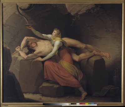Loki en Sigyn door Christoffer Wilhelm Eckersberg