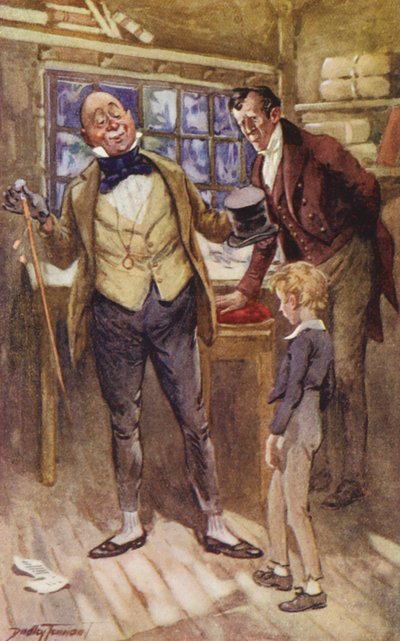 Illustratie voor David Copperfield door Charles Dickens door C. Dudley (after) Tennant