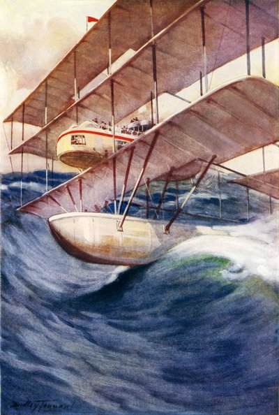 Een luchtliner van de toekomst door C. Dudley Tennant