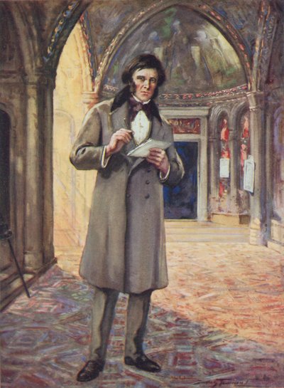 John Ruskin in Venetië door C. Dudley Tennant