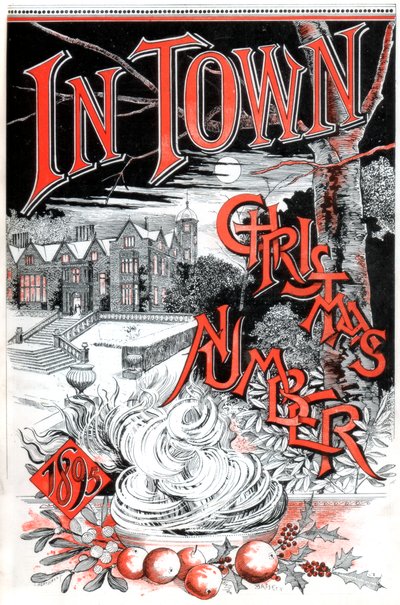 Vooromslag van het kerstnummer van In Town magazine, 1895 door C Hentschel