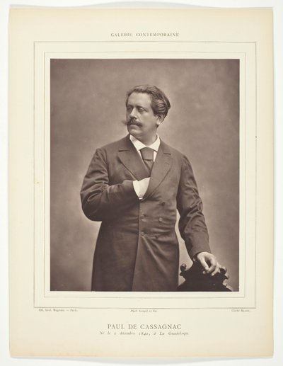 Paul de Cassagnac (Franse schrijver en politiek journalist, 1842-1904) door C. Klary