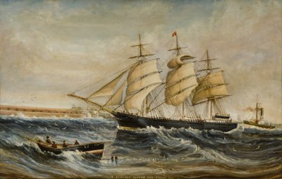 De Agincourt die de Tyne binnenkomt door C. Robinson