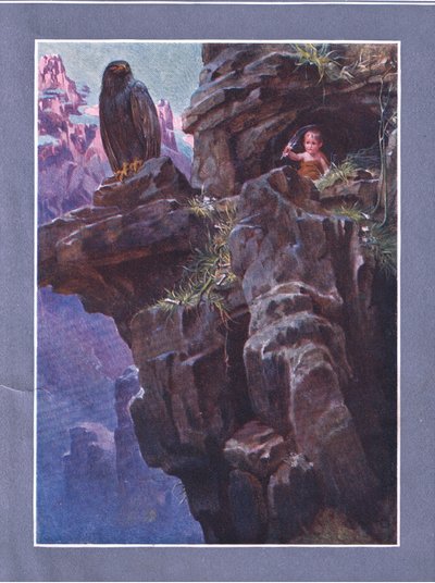 Midden in ontoegankelijke bergtoppen, uit Het Kind van de Lucht uitgegeven door Duckworth door C. Wilhelm