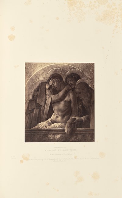Een "Pieta," door C. Crivelli door Caldesi and Montecchi