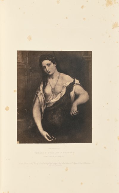Vrouwelijk figuur, door P. Bordone door Caldesi and Montecchi