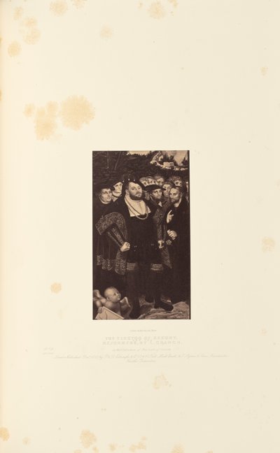 De keurvorst van Saksen en de hervormers, door L. Cranch door Caldesi and Montecchi