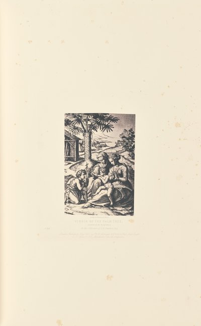 Maagd van de Palmboom, Gegraveerd door M. Antonio door Caldesi and Montecchi