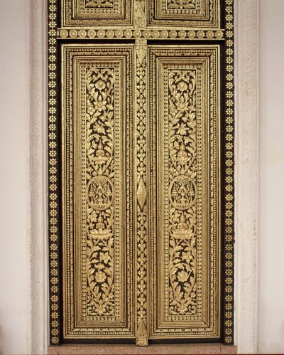 Decoratieve deur door Cambodian School