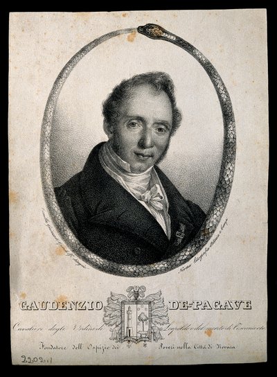 Gaudenzio de Pagave. Litho door C. Gandolfi. door Camilla Guiscardi