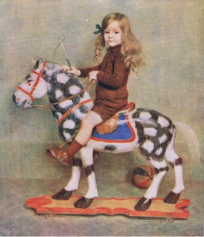 Het meisje met het houten paard, illustratie uit My Magazine door Camille Boiry