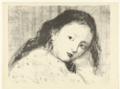 Hoofd van een meisje door Camille Bourget