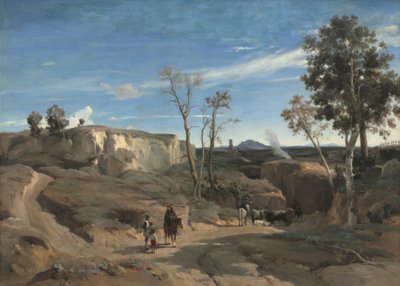 La Cervara, de Romeinse Campagna door Camille Corot