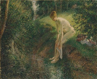 Bader in het Bos, 1895 door Camille Jacob Pissarro