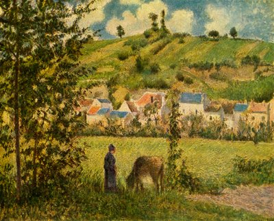 Chaponval, 1880 door Camille Jacob Pissarro