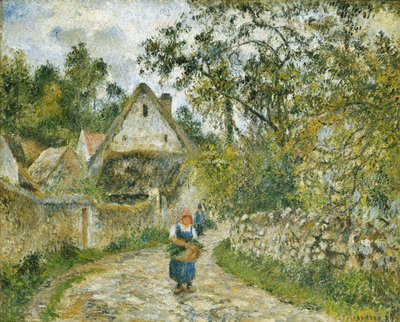 Le Chemin de Hameau-Chaumieres au Valhermeil door Camille Jacob Pissarro