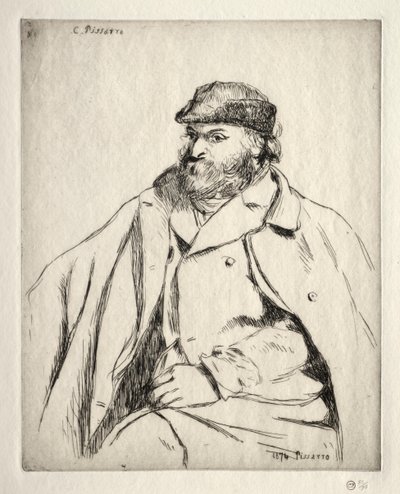Paul Cézanne, 1874 door Camille Jacob Pissarro