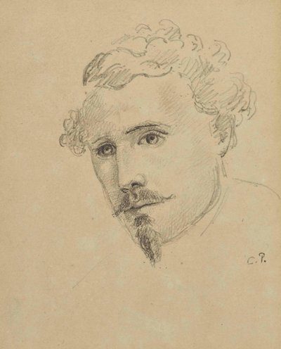 Zelfportret, c. 1853 door Camille Jacob Pissarro