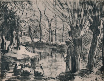 Het Gansje, ca. 1870s, 1946 door Camille Jacob Pissarro