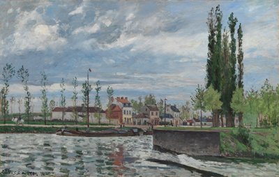 De Sluis bij Pontoise, 1872 door Camille Jacob Pissarro