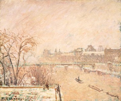 De Seine vanaf de Pont-Neuf door Camille Jacob Pissarro