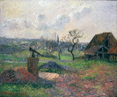 Baksteenoven in Eragny, 1885 door Camille Pissarro