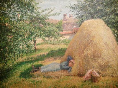 Frans: La Sieste, Éragny
Duits: Sieste, Éragny door Camille Pissarro